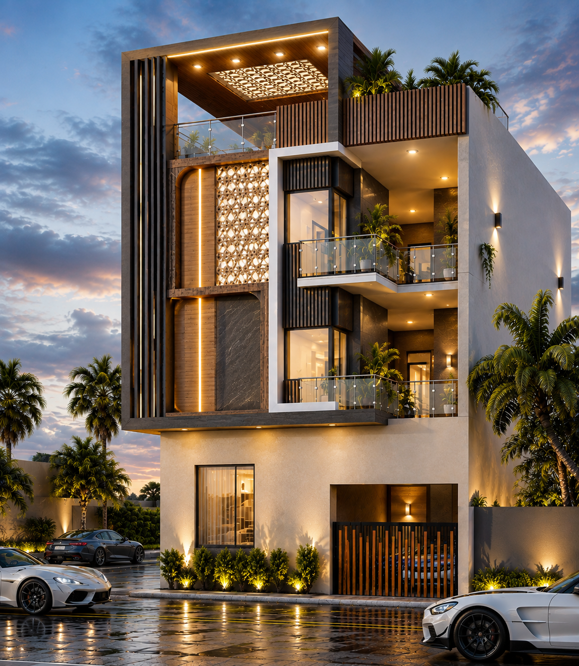 Contemporary Duplex